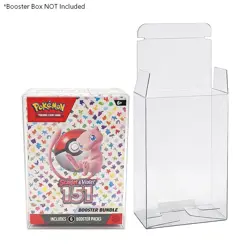 10pcs Pokemon Booster Bundle and Build & Battle Protector Plastic Case PET - Image 1