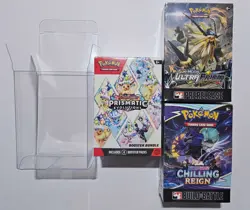 10pcs Pokemon Booster Bundle and Build & Battle Protector Plastic Case PET - Image 5