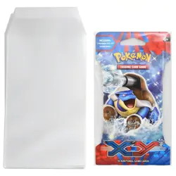 Pokemon Sleeved Booster Pack Protective Sleeves - x50 Self Sealing Clear View - Image 1