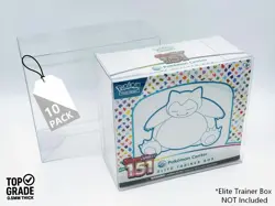 New Plastic Display Case Protector for Pokemon Elite Trainer Box ETB (10 Pack) - Image 1