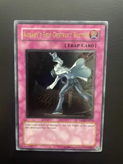 Yugioh Kozakys Self-Destruct Button TLM-EN052 Ultimate Rare Unlimited Edition LP - Image 1