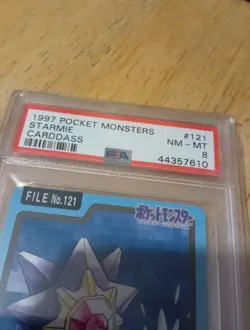 PSA 8 Near Mint! Starmie #121 Carddass "1997" Japanese *Pocket Monsters Card - Image 2