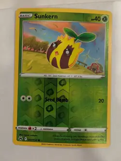 Sunkern 007/159 - Crown Zenith Reverse Pokemon Holo Foil Nice! - Image 1