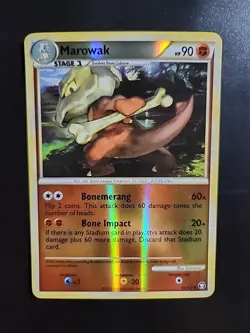 Marowak - 44/102 - 2010 HGSS Triumphant Reverse Holo Pokemon Card - LP - Image 1