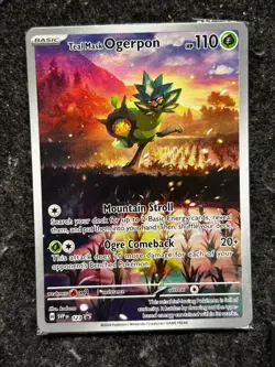 (SEALED) Teal Mask Ogerpon Holo Promo SV: Scarlet & Violet Promo Cards 123 NM - Image 1