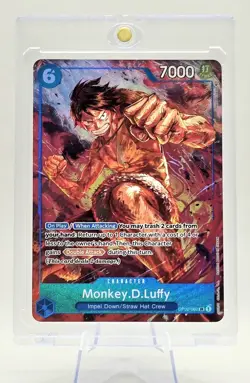 One Piece Paramount War Monkey.D.Luffy Super Rare Card OP02-062 - Image 1