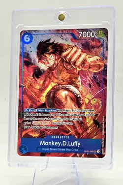 One Piece Paramount War Monkey.D.Luffy Super Rare Card OP02-062 - Image 2