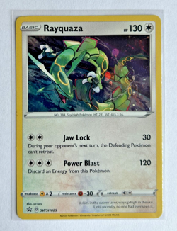 Rayquaza SWSH029 SWSH: Sword & Shield Promo Cards Holo Awesom Colorless Pokemon - Image 1