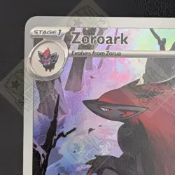 Pokemon TCG Zoroark White Flare 2025 IR Holo Rare Card 143/086 NM - Image 3