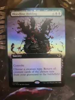 Bloodline Bidding (Extended Art) Lorwyn Eclipsed Foil NM MTG - Image 1