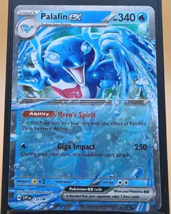 Pokemon TCG- Palafin EX 126 Promo Holo - Palafin and Finizen Holo included - Image 1