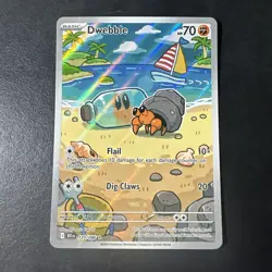 Dwebble 129/086 Sv: Pokemon Black Bolt Holo - Illustration Rare IR - Image 1
