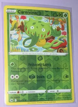 Pokemon - Carnivine 012/159 Reverse Holo - Crown Zenith - NM/M - Image 1