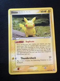 Pokemon Ditto (Pikachu) 63/113 Delta Species 2005 English Regular Common 60 HP - Image 1