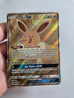 Pokemon TCG Eevee GX SM233 LP Full Art Black Star Promo Sun & Moon - Image 1