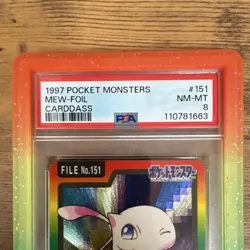 Pokemon Mew Carddass Foil Rare Japanese 1997 PSA 8 — Low Pop; Guard Included - Image 2