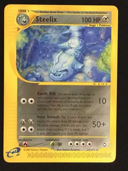Pokemon TCG Steelix 035/147 Aquapolis Regular Rare e-Reader Stage 1 100 HP - Image 2