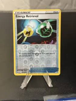 Pokemon - Energy Retrieval - 127/159 - Reverse Holo - Crown Zenith - NM/M - Image 1