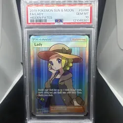 The Pokemon Company Lady SV86/SV94 Hidden Fates Shiny Holo Rare PSA 10 - Image 1