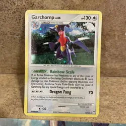 Garchomp Mysterious Treasures 9/123 Lv. 66 Cosmos Holo Rare 2007 Pokemon - LP - Image 2