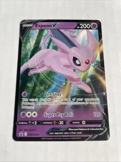 Espeon V SWSH201 Black Star Promo Ultra Rare Holo Pokemon TCG NM - Image 1