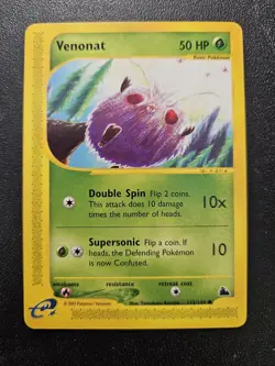 Pokemon Skyridge Venonat 112/144 EXCELLENT Komiya - Image 1