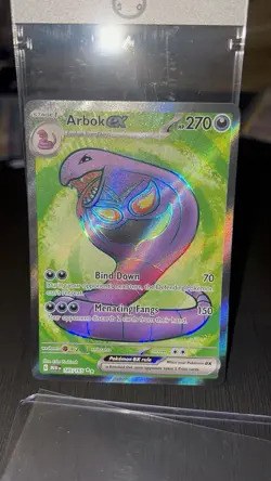 Pokemon Arbok ex Full Art Ultra Rare Holo SV 151 185/165 270 HP English - Image 1