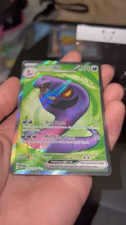 Pokemon Arbok ex Full Art Ultra Rare Holo SV 151 185/165 270 HP English - Image 3