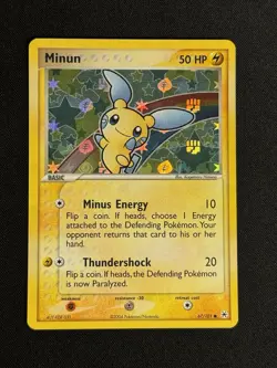 Pokemon Minun 67/101 Hidden Legends Reverse Holo Common English 💎NM💎 - Image 1