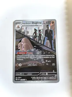Pokemon TCG Team Rocket’s Dugtrio #239/217 Illustration Rare NM - Image 1