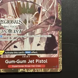 One Piece Offline Regional Finalist Card Gum-Gum Jet Pistol ST01-015 - Image 2
