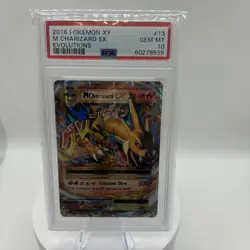 Pokemon XY Evolutions Mega Charizard EX #13/108 2016 PSA 10 - Image 1