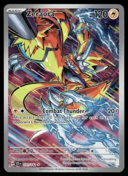 Pokemon Cards Zeraora 151/142 Stellar Crown Illustration Rare NM - Image 1