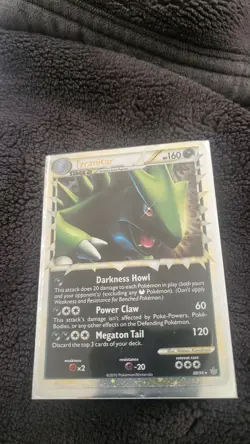Pokemon TCG Tyranitar Prime Unleashed Holo Card 88/95 Rare - Image 1