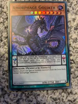 FIGA-EN057 Amorphage Goliath | 1st Edition | Super Rare Card | Yu-Gi-Oh! TCG - Image 1