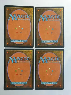 Junun Efreet x4 playset, MTG Fourth Ed. (1995), Uncommon Black Creature VNM - Image 2