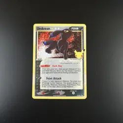 Umbreon Gold Star 17/17 Pokemon Celebrations Holo Card - Image 1