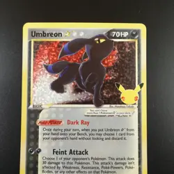Umbreon Gold Star 17/17 Pokemon Celebrations Holo Card - Image 2