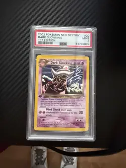 2002 20/105 Pokemon Neo Destiny Dark SlowKing 1st edition stage 1 psa 9 - Image 1
