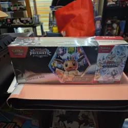 Pokemon Prismatic Evolutions Surprise Box + Booster Bundle Sam’s Club Exclusive - Image 1