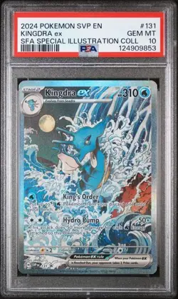 2024 POKEMON SVP EN-SV BLACK STAR PROMO #131 KINGDRA ex SFA SPECIAL ILLUS PSA 10 - Image 1