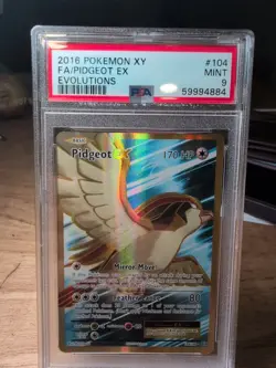 Pokemon TCG XY Evolutions 2016 Pidgeot EX 104/108 PSA 9 - Image 1