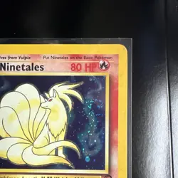 Ninetales Pokemon TCG Base Set 2 Holo Rare 13/130 80 HP English 1999 - Image 3