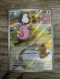 Pokemon TCG Chansey 187/167 Sv06 Twilight Masquerade IR Full Art Holo ENG 2024 - Image 1