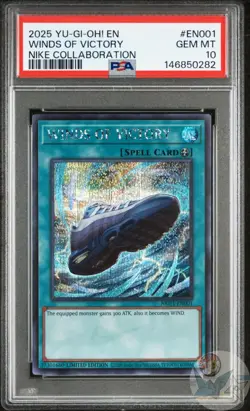 PSA 10 YU-GI-OH! NIKE COLLABORATION #EN001 WINDS OF VICTORY 2025 - Image 2