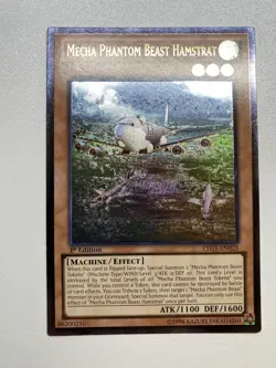 Yugioh Mecha Phantom Beast Hamstrat 1st Edition Ultimate Rare LTGY-EN025 LP - Image 1