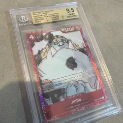 BGS 9.5 One Piece OP01-014 UC Jinbe - English - Film Red Edition - Graded - Image 1