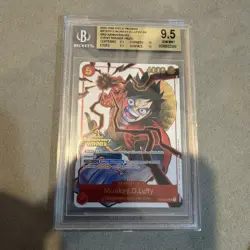 BGS 9.5 GEM MINT One Piece ST01-012 Monkey.D.Luffy 3rd Anniversary Winner - Image 2