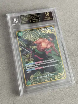 One Piece OP06 - 118 RORONOA ZORO SEC 2ND ANNIV Graded BGS 10 black label - Image 2