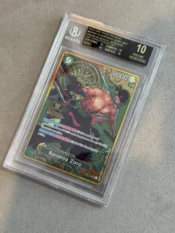 One Piece OP06 - 118 RORONOA ZORO SEC 2ND ANNIV Graded BGS 10 black label - Image 3